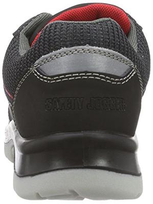 Safety Jogger Vallis Laag S3 | Zwart/Rood | Maat 47 - 00.118.071.47