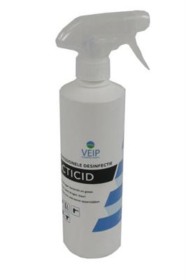 VEIP ACTICID DESINFECTIESPRAY VOOR MATERIALEN 500 ML VEIP ACTICID DESINFECTIESPRAY VOOR MATERIALEN 500 ML