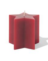 HEMA Vormkaars ster 8x7.5x7.7cm rood - thumbnail