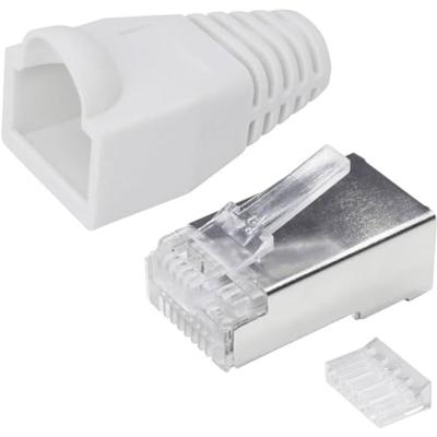 Quadrios RJ-45 connectorset CAT 6 1906C171 Stekker, recht Aantal polen (sensoren) 8P8C Wit 25 stuk(s)