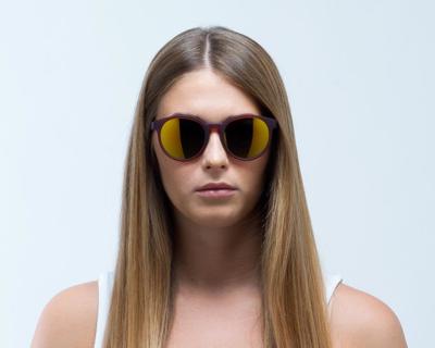 Spect Eyewear zonnebril Lace panto transparant rood/geel Spect Eyewear zonnebril Lace panto transparant rood/geel