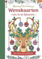 Wenskaarten om in te kleuren - Merry Christmas - thumbnail