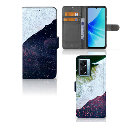 OPPO A77 5G | A57 5G | Book Case | Sea in Space