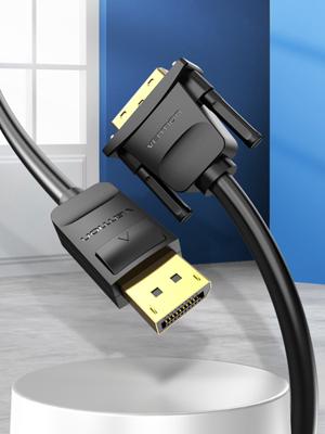 Adapter DisplayPort naar DVI Vention HAFBF Zwart 2 m