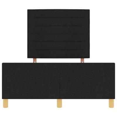 Bedframe met hoofdeinde Zwart 120 x 190 cm Stof