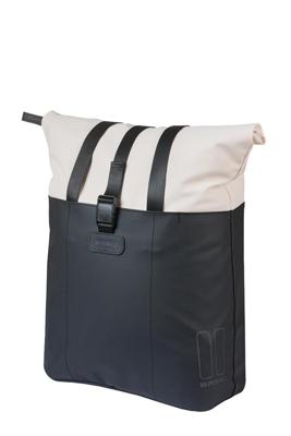 Basil shopper vive mik hooks 15-20l gebroken wit/zwart