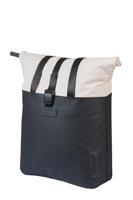 Basil shopper vive mik hooks 15-20l gebroken wit/zwart - thumbnail