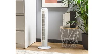 Beliani Welland - Staande Ventilator-wit-synthetisch Materiaal