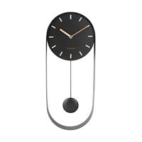 Karlsson Wandklok PendulumCharm zwart - Ø 20 x 50cm - KA5822BK - thumbnail