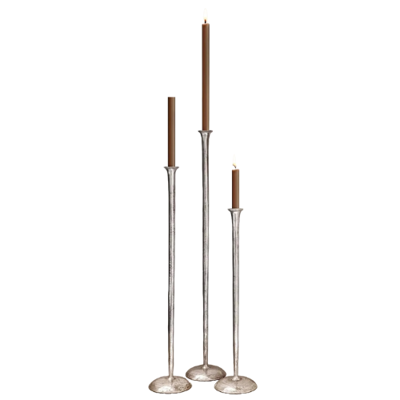 Vloerkandelaar Zilver - Kandelaar - Kaarsenstandaard - Kaarsenhouders - Gallery, 3 stuks - Metaal