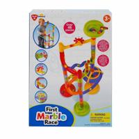 Playgo - knikkerbaan de luxe, +46-delen incl. knikkers - thumbnail