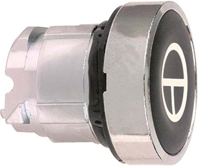 Schneider Electric ZB4BA245 ZB4BA245 Terugstelbaar (Ø) 22 mm T Chroom, Zwart 1 stuk(s)