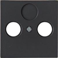Kopp HK07 antraciet afdekplaat voor coax - 4623040 - thumbnail