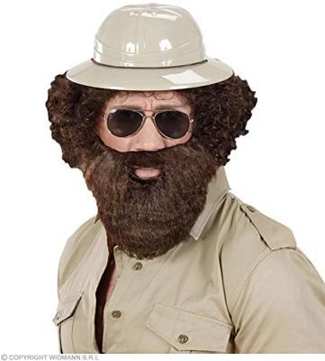 Baard met snor bruin