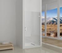 Sanitop Douchedeur Just Creating | Profielloos | 100 cm | Omkeerbaar Helder Glas | Nisdeur Sanitop - thumbnail