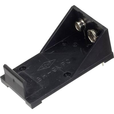 TRU COMPONENTS BH-9VP Batterijhouder Aantal cellen: 1 9V (blok) Contactpolen