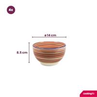 Cookinglife Soepkommen / Kommen Rhythm & Lines ø 14 cm - 4 Stuks - thumbnail