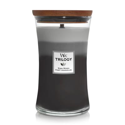Trilogy Warm Woods Large candle kaarsWoodWick - Woodwick
