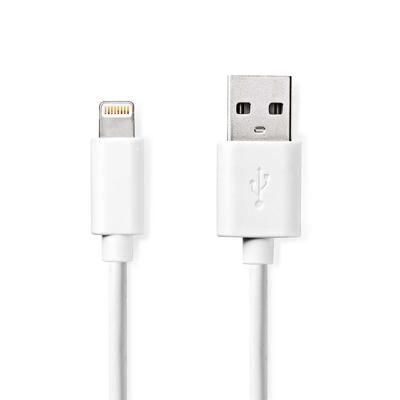 Lightning Kabel | USB 2.0 | Apple Lightning 8-Pins | USB-A Male | 480 Mbps | Vernikkeld | 2.00 m | R