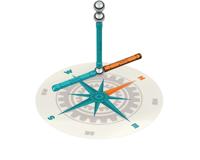GEOMAG Mechanics Motion Magnetic Compass Constructiespeelgoed - thumbnail