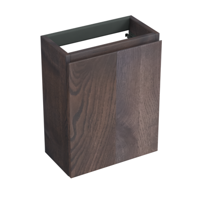 Fonteinkast Forzalaqua Siena 39.5x21.5x50 Cm 1 Deur Rechts Eiken Charcoal