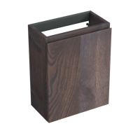 Fonteinkast Forzalaqua Siena 39.5x21.5x50 Cm 1 Deur Rechts Eiken Charcoal - thumbnail