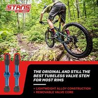 STANS Stan&apos;s valve stem aluminium (pair) - universal, presta - blue - 44mm - thumbnail