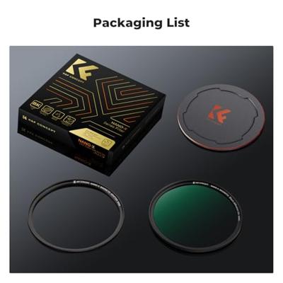 K&F Concept magnetische 1/4 black mist filter Nano X 49mm met waterafstotende coating