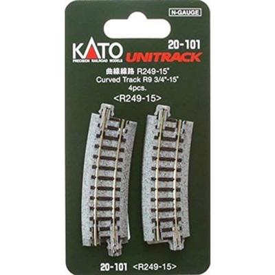 7078110 N Kato Unitrack Gebogen rails 15 ° 249 mm 4 stuk(s) 7078110 N Kato Unitrack Gebogen rails 15 ° 249 mm 4 stuk(s)
