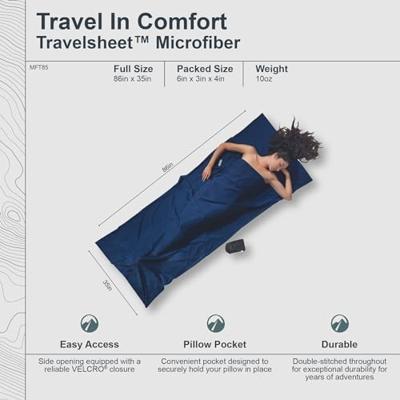 Cocoon Lakenzak Microvezel Dekenmodel - Blauw
