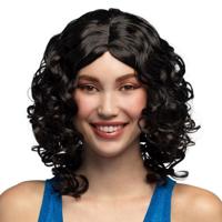 Pruik Cocktail zwart - thumbnail