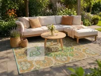 Buitenkleed 120x180cm groen/bruin/oranje - thumbnail