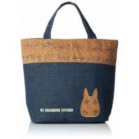 My Neighbor Totoro Lunch Bag cork & denim style Totoro - thumbnail