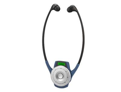 Sennheiser HDE 2020-D-II Headsetontvanger, digitaal, 6 of 8 kanalen, 863-865 MHz, systeembatterij (8h), blauw