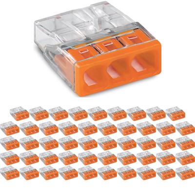 WAGO Lasklem Oranje 3-Polig 0.5-2.5mm² - 50 Stuks