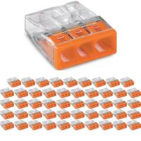 WAGO Lasklem Oranje 3-Polig 0.5-2.5mm² - 50 Stuks - thumbnail