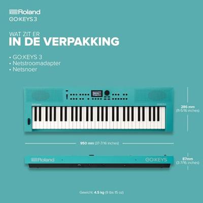 Roland GO:KEYS 3 Turquoise