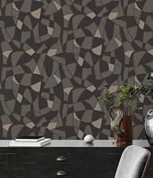 AS Creation Antigua - Zwart - Geometrisch Behang - 390934 - thumbnail