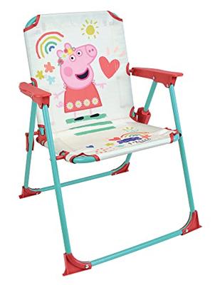 FUN HOUSE Peppa Pig Tuinmeubelen - 1 tafel H.46xø46cm, 2 stoelen H.53xB.38.5xD.37,5 cm en 1 parasol H.125 x ø100 cm - Voor kinderen FUN HOUSE Peppa Pig Tuinmeubelen - 1 tafel H.46xø46cm, 2 stoelen H.53xB.38.5xD.37,5 cm en 1 parasol H.125 x ø100 cm - Voor kinderen
