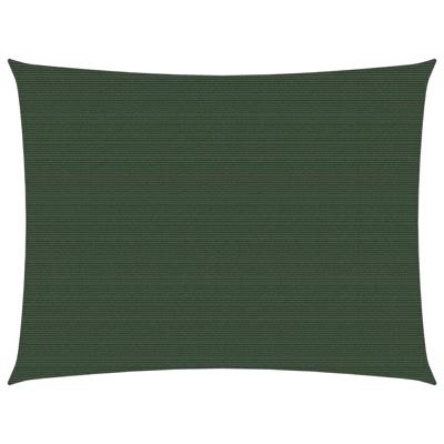 VidaXL Zonnezeil 160 g/m² 2,5x3 m hdpe donkergroen