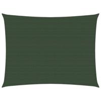 VidaXL Zonnezeil 160 g/m² 2,5x3 m hdpe donkergroen - thumbnail