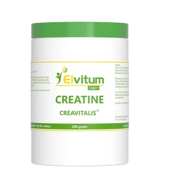 Elvitum Creatine monohydraat Creavitalis 200 Gram
