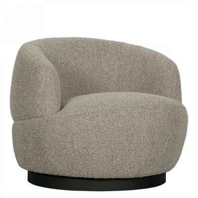 WOOOD Draaifauteuil 'Woolly' Bouclé, kleur Naturel