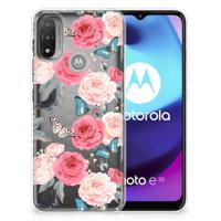Motorola Moto E20 | E40 | TPU Case | Butterfly Roses - thumbnail