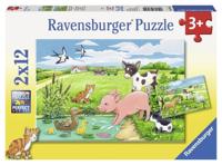 Ravensburger - jonge dieren op het platteland 2x12 stuks - thumbnail