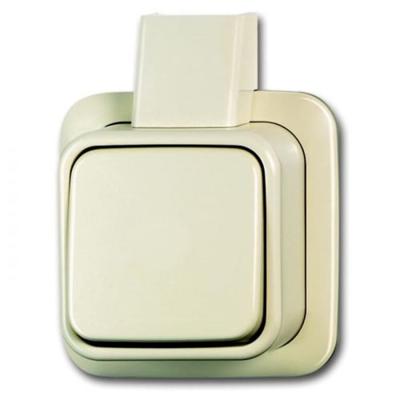 Busch Jaeger opbouw schakelaar enkelpolig of wissel creme