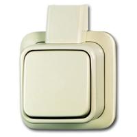 Busch Jaeger opbouw schakelaar enkelpolig of wissel creme - thumbnail