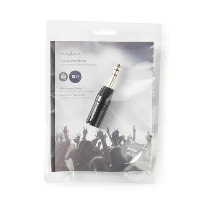 Nedis XLR-Adapter | XLR 3-Pins Male naar 6,35 mm Male | 1 stuks - COTP15943BK COTP15943BK