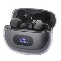 Intenso Buds Plus T310AE schwarz In Ear headset Bluetooth Stereo Zwart Noise Cancelling Oplaadbox, Indicator voor batterijstatus, Touchbesturing Mobiele - thumbnail