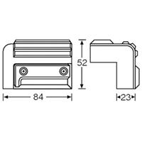 Adam Hall B005CN7ZLC Luidspreker-hoek (l x b) 83 mm x 52 mm Kunststof 1 stuk(s) - thumbnail
